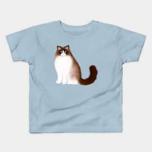 Ragdoll Cat Sitting Kids T-Shirt